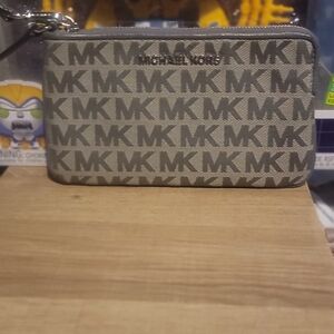Michael Kors Monogram Wristlet in Gray